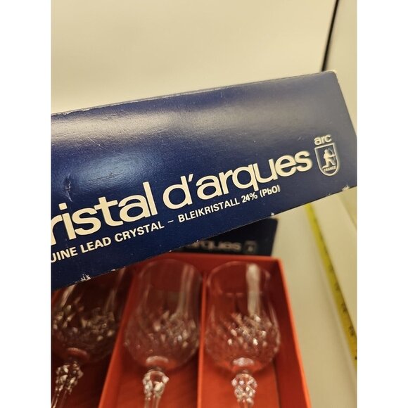 J. G. Durand Cristal d'Arques LONGCHAMP 6-1/2" Goblets - Set of 12 With Boxes - Picture 8 of 10
